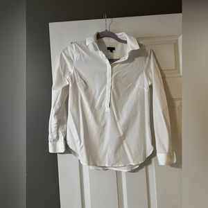 Crisp white Talbots blouse 4P